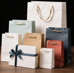 Custom Print Luxury Clothing Packaging Retail Gift Durable Brown Reusable Shopping Jewellry Paper Bag With Handle for