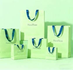 Wholesale Plain Cheap Pink Paper Bags Print Bag with Handle Accept Custom Printed Retail Luxury Package