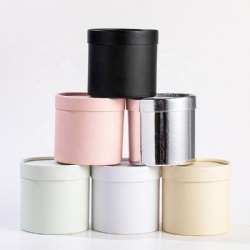 Wholesale Paper Packaging Cylinder Gift Boxes Valentines Mothers Rose Flowers Bouquets Round Flower Box