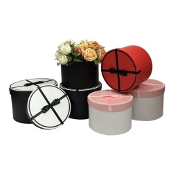 Wholesale Reusable Ribbon Gift for Flower Arrangements Elegant Rigid Packaging for Flowers Bouquets Wholesome Paper Packaging