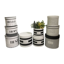 Wedding Big Party Decorative Flower Arrangement Boxes Cardboard Hug Bucket Flower Boxes for Bouquets Round Flower Box